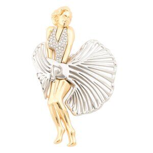 LELE SADOUGHI Gold Marilyn Monroe Brooch